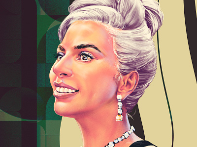 A Star Is Born color gaga illustration movie oscars portrait talent wflemming