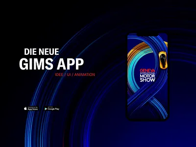 Get the new GIMS App. abstract animation app art car design flatdesign illustration minimal ui web