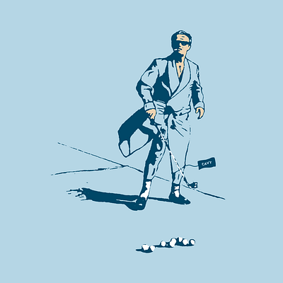 jack nicholson golfing athletics design distressed drawn grunge icon illustration sports sportsdesign vector vintage