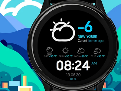 Watch face weather watch watchface