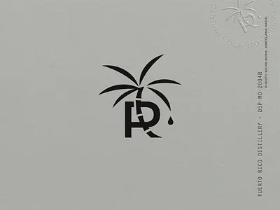 Puerto Rico Distillery Identity branding cane design distillery drop identity illustration label logo palm palm tree pitorro puerto rico rum spirit stamp