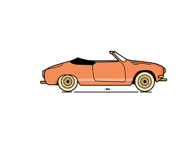 VW Kharmann Ghia vw kharmann ghia illustration