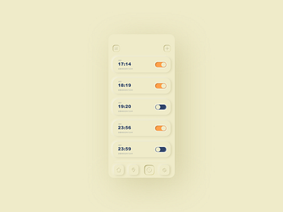 New skeuomorphism clock figma figmadesign ui