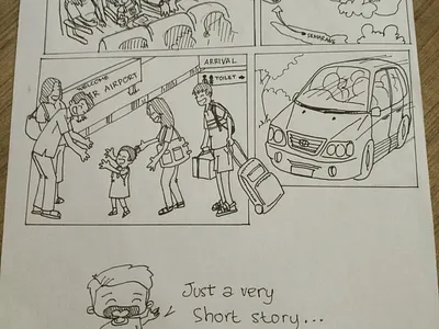 comic: visiting grandpa and grandma art artwork design doodle doodleart doodles drawing illustration illustrator