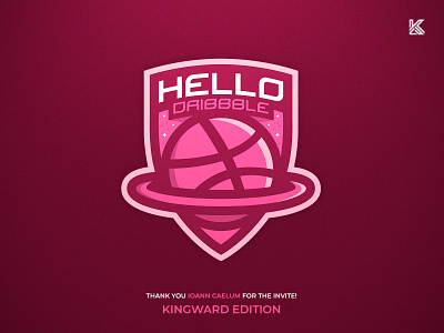 Hello Dribbble debuts debutshot design firstshot hellodribbble illustration logo mascot mascotlogo