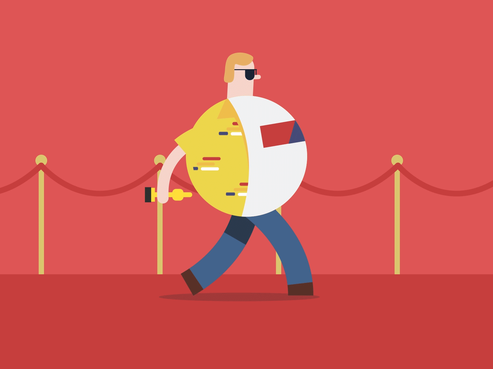 Oscars 2020 1917 aftereffects animation awards carpet cycle flat joker once upon a time in hollywood oscars oscars 2020 red soldier statuette walk walkcycle