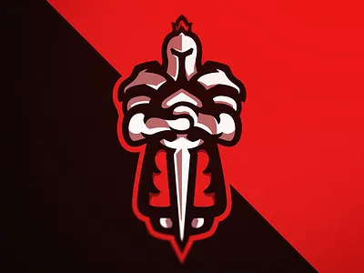 "Knight" eSports Logo aggressive dark edgy esportlogo esports esports logos for sale gaming gaming logo illustration knight knightlogo knightmascot knights logo logos vector
