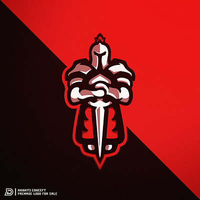 "Knight" eSports Logo aggressive dark edgy esportlogo esports esports logos for sale gaming gaming logo illustration knight knightlogo knightmascot knights logo logos vector