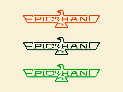 EBH Wings branding custom type disc golf epic logo typography