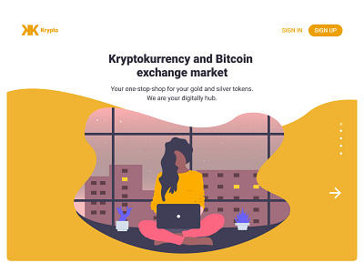 Cryptocurrency & Bitcoin - Desktop App concept desktop app illustration interface landing page minimal product design ui uidesign