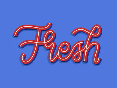Fresh design illustration letterdesign lettering lettering art logo type type design typedesign typography