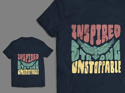 Fly Like A Bird T-Shirt Design apparel apparel design apparel graphics eagle graphic design inspired strong t shirt t shirt design t shirt illustration unstoppable