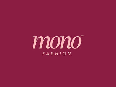 Mono Fashion brand identity branding business branding clothes creative creativity design studio graphic design graphic designer logo mark london serif store typface typogaphy visual design visual identity wordmark