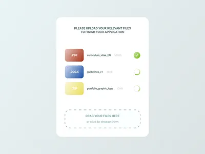 Daily UI 031 - File Upload daily ui dailyui dailyui 031 dailyui031 dailyuichallenge design figma file gradient pdf upload webdesign