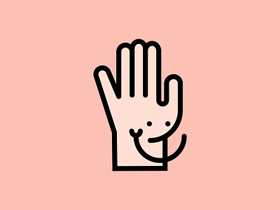 Hello Hand design icon illustration vector