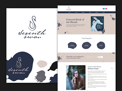 Seventh Swan Logo and Webpage Design branding branding concept design logo logo design logo design branding logodesign web design web design web development web site webdesign website website design