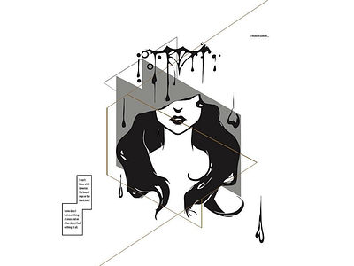 See No Woman adobeillustrator design geometric illustration lines woman