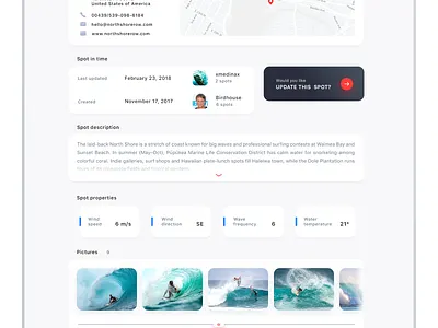 adrex aplaces app extreme sports interface milkovone outdoor ui web
