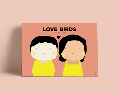 lovebirds characterdesign contemporaryart design illustration vector