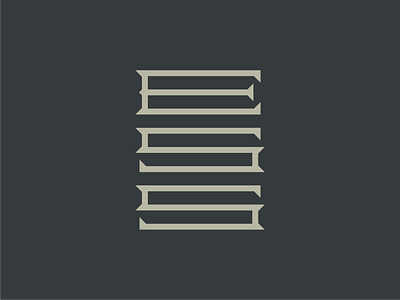ESS branding clean icon lettering logo minimal modern typography vintage