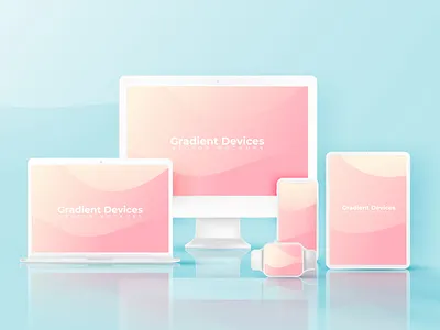 Realistic & Colorful Vector Devices branding business color colorful colors device devices elegant mock up mockup mockup set mockups modern proefssional simple technology template vector
