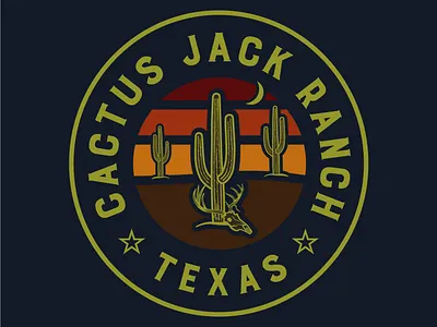 Cactus Jack Ranch badge badge logo brand brand design brand identity branding branding agency branding and identity design graphic design icon icon design logo logo design mockup mockups vector