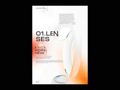 Transparency_01_Lenses challenge cinema 4d cinema4d colors design everyday polygraphy poster posters redshift redshift3d transparency typography