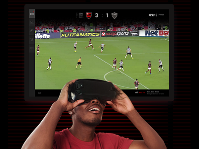 XPorts design glass ipad iphone mobile product soccer streaming television tv ui ux virtual reality vr