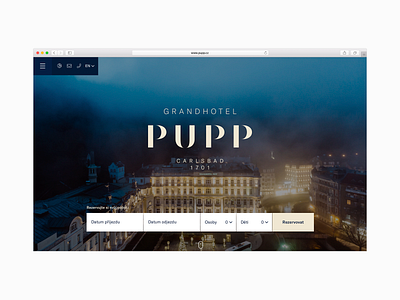 Pupp – website styleguide design hotel hotel branding identity illustration interface najbrt presentation pupp restaurant styleguide