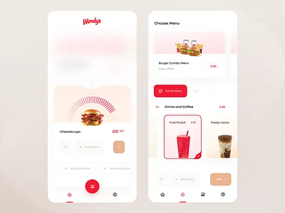 Wendy's Kiosk App — Status Check & Order burger cheeseburger coffee countdown countdowntimer drinks fast food frosty ccino fruit punch georgia iced coffee kiosk latte mcdonalds order payment smoothie status check tbilisi wendys