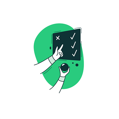 Model Training cartoon data green illustration model training web
