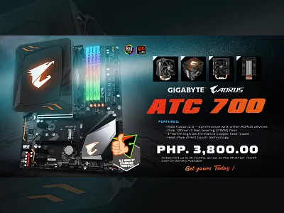 Aorus ac700 Facebook design adobe photoshop design