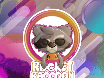 Rocket Raccoon animals cosmic marvel cute guardians of the galaxy illustration marvel rocket rocket raccoon vector