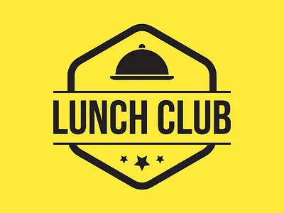 Lunch Club branding illustration logo vector