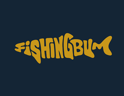 Fishingbum clientwork custom lettering fish fish logo fishing fishing logo handlettering itsjerryokolo jerryokolo lettering logo designer logodesign logotype logotype designer procreate typography