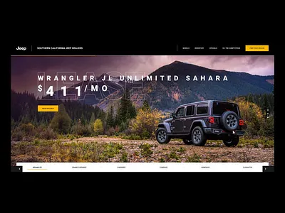 Regional Jeep Dealers animations after effects animation jeep layout loading slideshow transitions typography ui ux web design