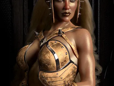 Golden Skin 3D Rendering 3d art 3d artist 3d render 3d rendering cg fantasy ikke46 realistic 3d renderhub renders