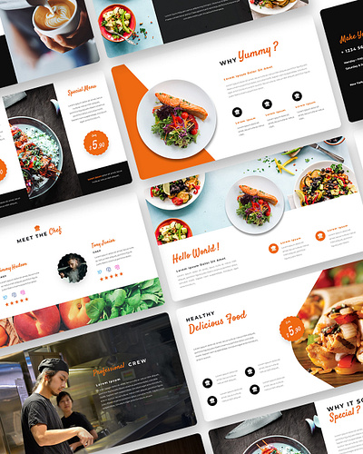 Culinary Presentation Template food layout layout exploration layoutdesign powerpoint powerpoint design powerpoint presentation powerpoint template ppt ppt template pptx