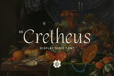 ED Cretheus Display Serif branding font celtic chic classic font classy font display font display type elegant font elegant serif fancy fashionable font hipster font logo font luxury font modern font sale serif typeface typeface unique font vintage font