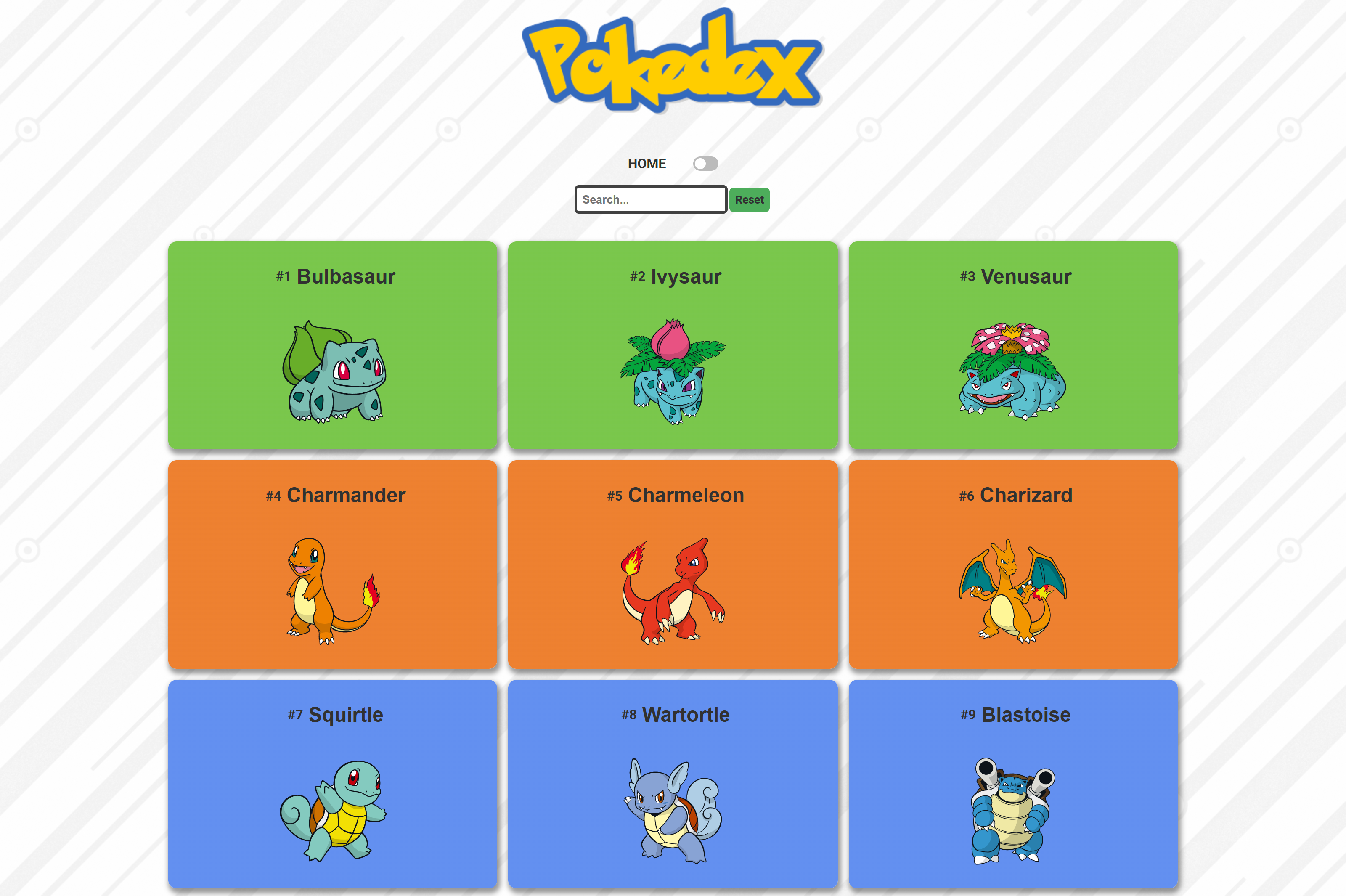 Example of Pokedex