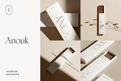 Incense Packaging Mockups – Anouk aromatherapy mockup box mockup branding mockup design mockup fragrance mockup incense box mockup incense mockup incense sticks mockup label mockup minimal box mockup minimal mockup packaging mockup shadow mockup