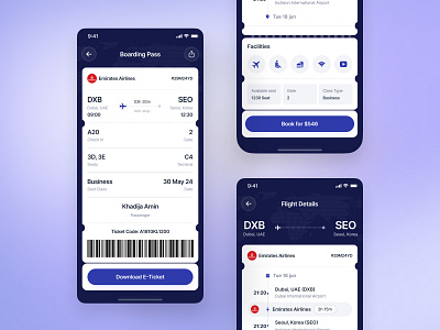 Flight Booking Mobile App Design air ticket android app app design app ui clean ui design e ticket flight app flight booking focotik ios app mobile app mobile app design mobile app ui ticket buying app travel travel planning ui ui design uiux design