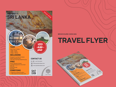 Travel Flyer brochure design flyer graphic design illustration minimal travel flyer