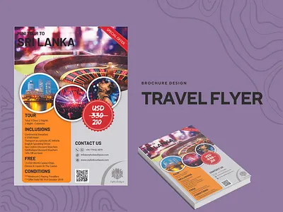 Travel Flyer brochure design flyer graphic design illustration minimal