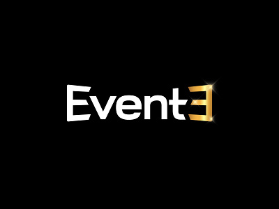 Event Logo Design (Event3) arrangement branding concert event event3 gold graphic design logo design management music organization simple symbol web3