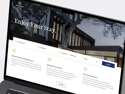 Nuswapada - Villa Booking Website booking platforms design designer landing page typography ui uidesign uiux ux uxdesign villa booking villa management web web application web booking web design webapp webdesign website website design