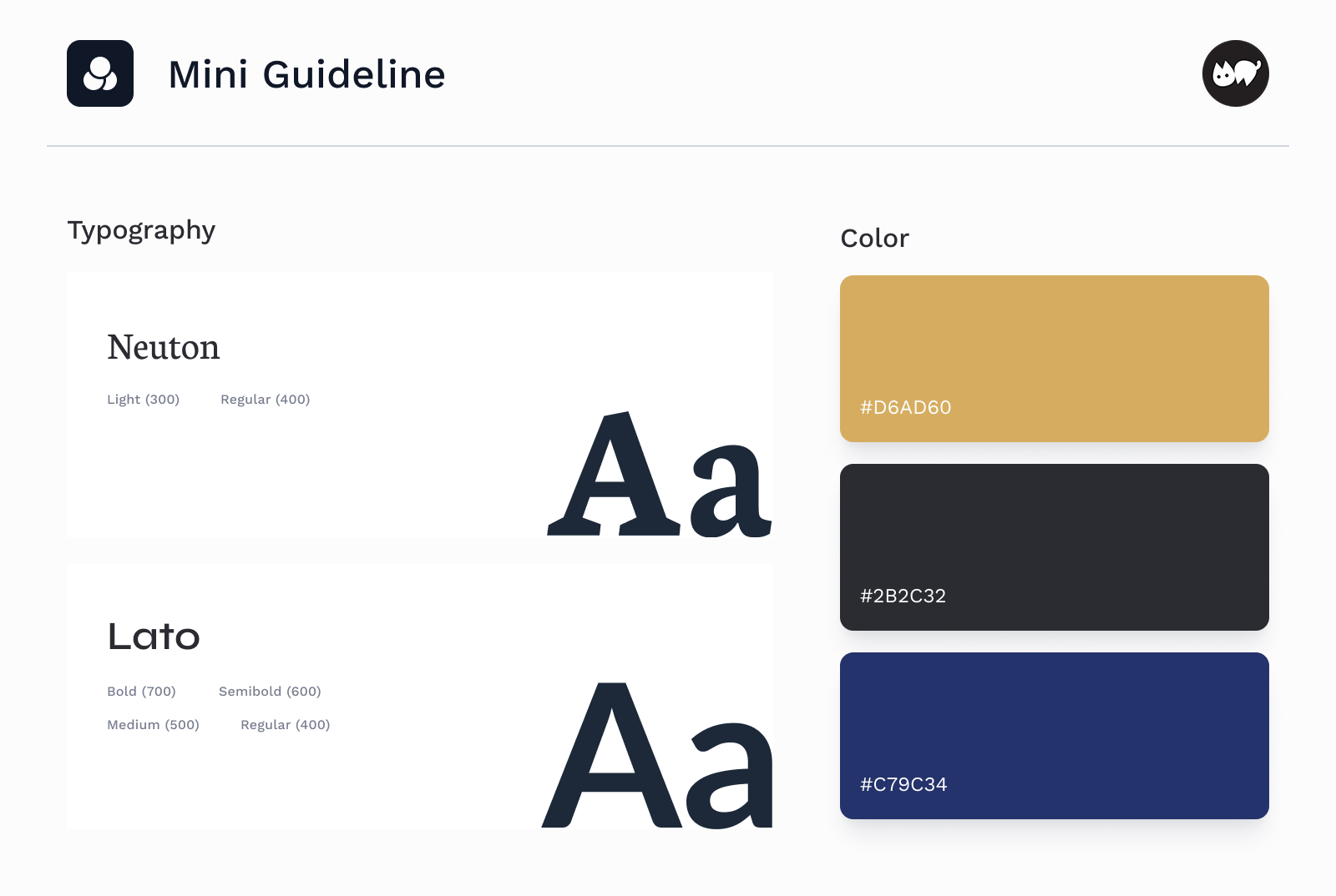 Example of Design Systems & Component Library  Dev.