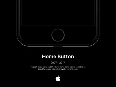 For the love of Home Button || Poster apple branding dark theme illustration iphone logo post poster poster art poster design posters vector web