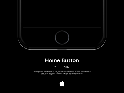 For the love of Home Button || Poster apple branding dark theme illustration iphone logo post poster poster art poster design posters vector web