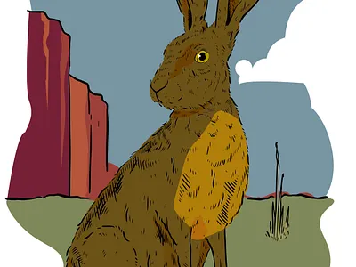 Jack Rabbit illustration